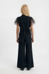 elegantný dievčenský overal blair v čiernej farbe kompletný styling, slávnostný overal pre dievča, ladiace doplnky, ZOYA Fashion