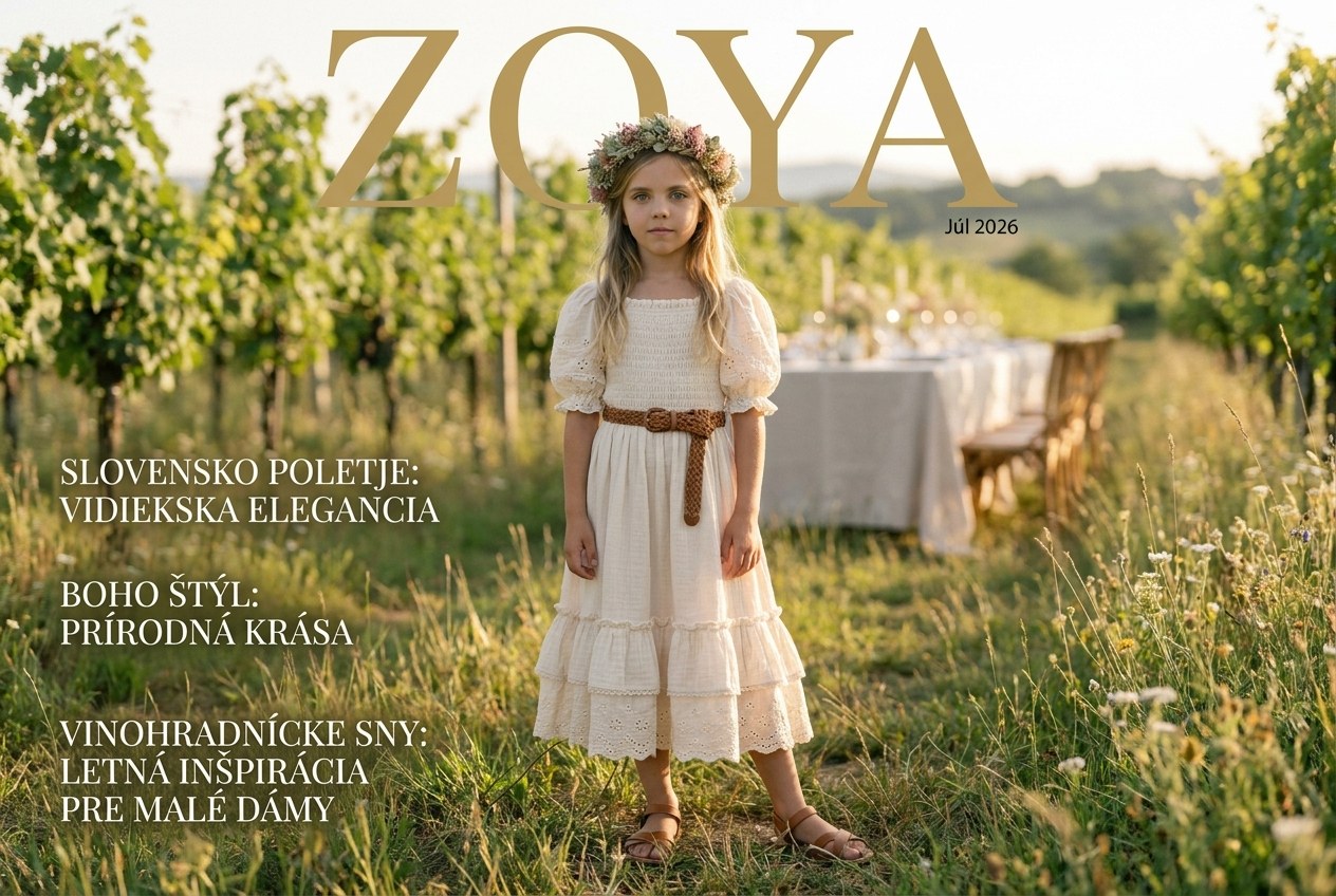 Boho šaty pre dievčatá: môj júlový denník plný ľanu, kvetinových venčekov a zlatej hodinky